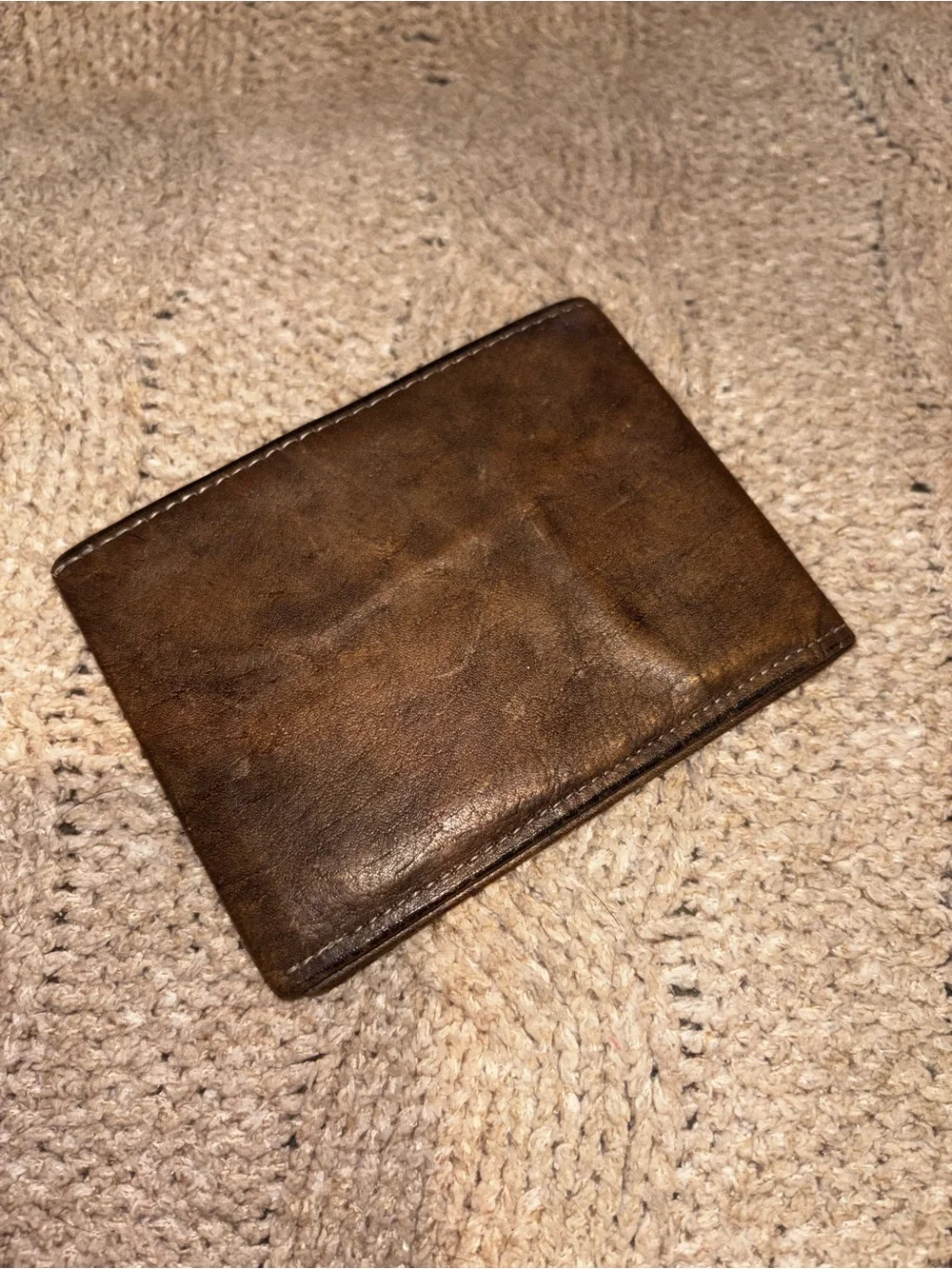 Vintage Rolfs American Classic Brown Leather Bifold Wallet
